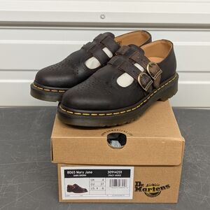 Dr Marten’s 8065 Crazy Horse Leather Mary Jane Shoes US Size 6 NIB